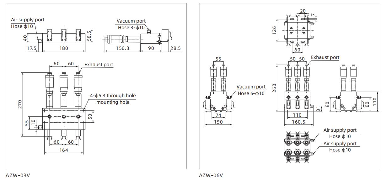 AZW Series Energy Saving Vacuum Generator