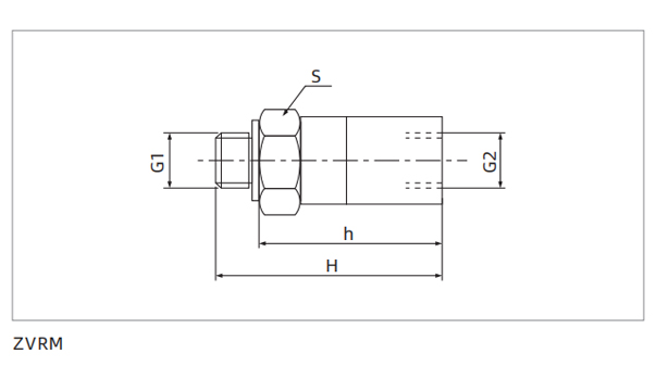 Dimensions ZVRM Series Check Valve